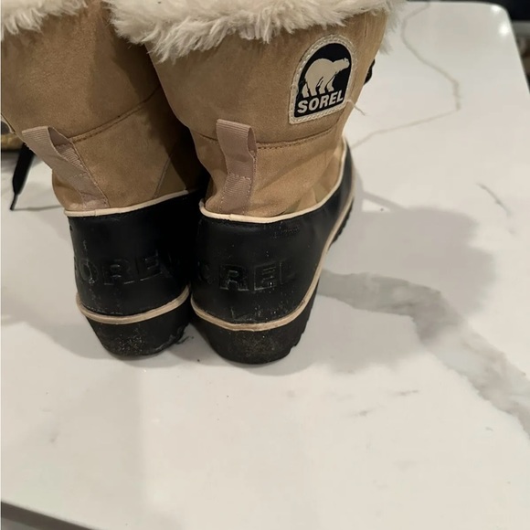 Sorel Tivoli II Beige Insulated Snow Boots Women Size 9.5 - Picture 3 of 3